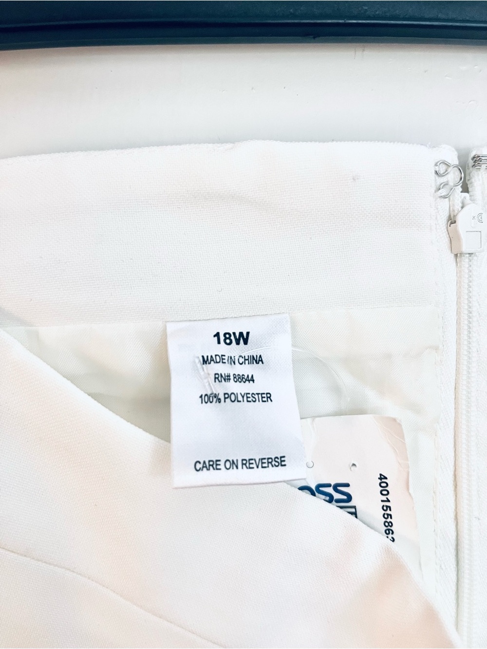 Ivory Pencil Skirt, Lined Elastic Waist, Office Work Classic, Size 18W, NWT - Picture 5 of 8